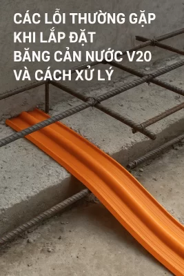 lỗi khi lắp đặt băng cản nước V20